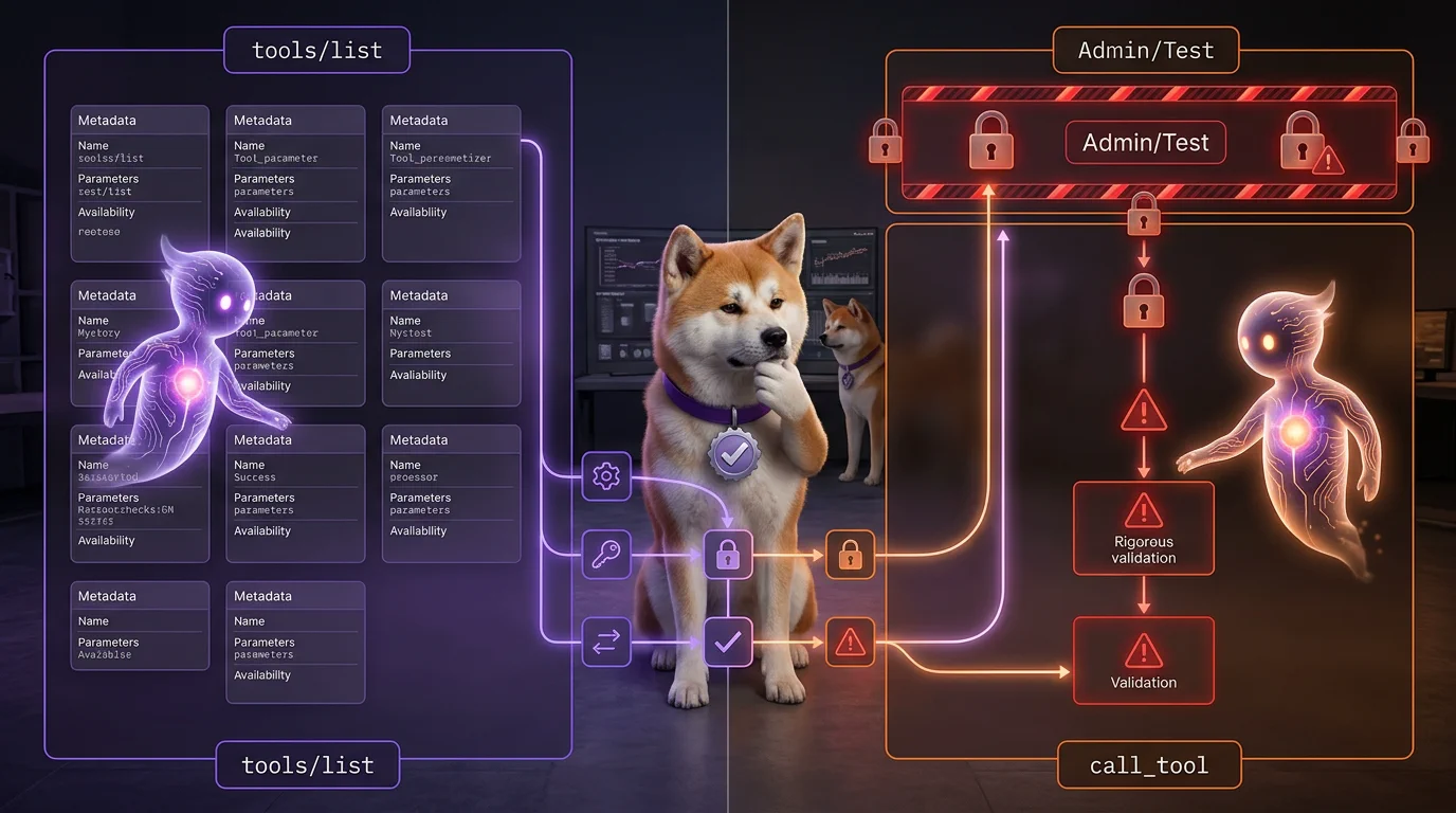 Trust levels across tools/list, call_tool, and admin/test routes